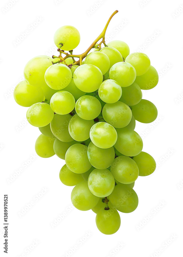 A bunch of green grapes, Fresh grape vine on Png Format and Transparent Background A bunch of green grapes, Fresh grape vine on Png Format and Transparent Background