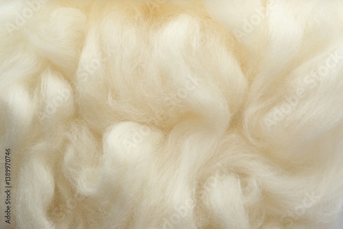 Obraz na płótnie Soft white wool texture as background, closeup w salonie