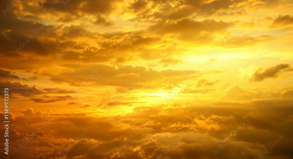 Golden Hour: A Celestial Symphony of Clouds and Sunlight Golden Hour: A Celestial Symphony of Clouds and Sunlight