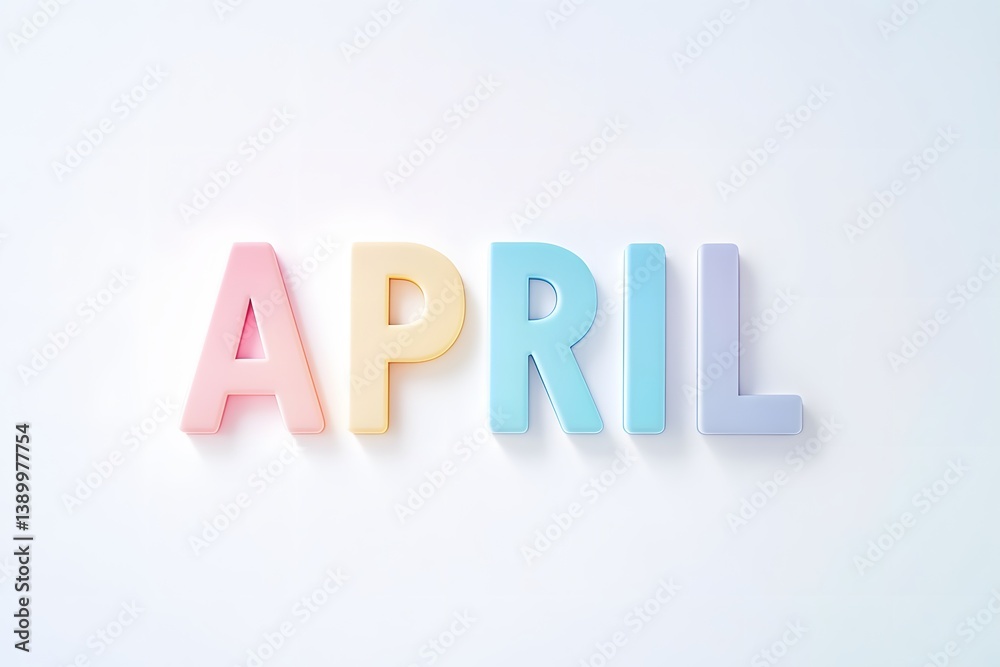 Fototapeta premium Sleek April Visuals for Posts