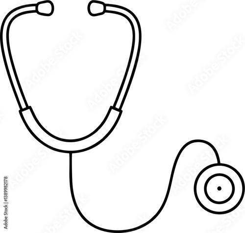 stethoscope isolated on white background