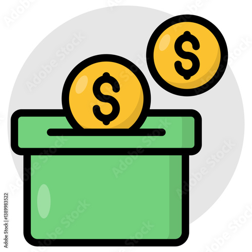 Modern design icon of donation