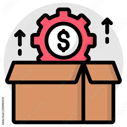 Trendy vector design of money management