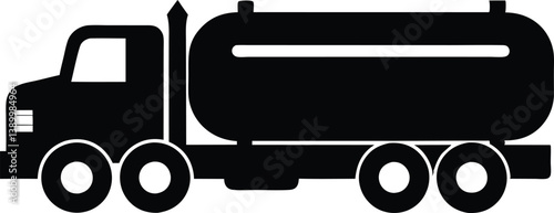 Tanker truck silhouette vector,truck clip art
