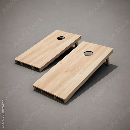 Cornhole game. board