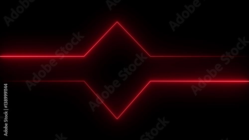 Glowing logotype line animation on black background. neon dabble side laser animation.