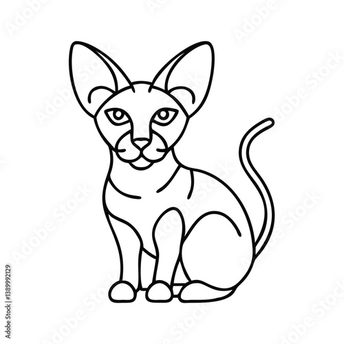 Portrait of a sphinx cat, elegant mood, suitable for discussions about unique breeds, care for them, communication, care
