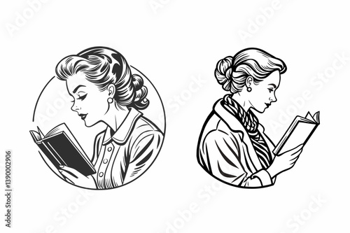 woman-with-styled-hair-engrossed-in-reading-a-book 