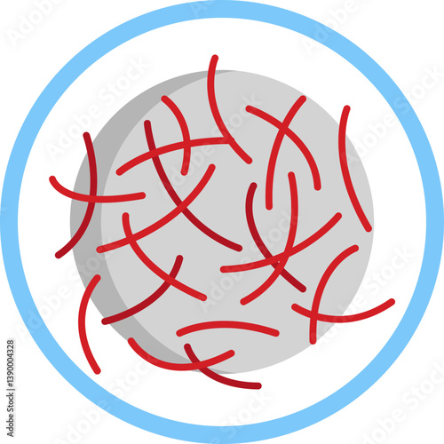 Saffron Threads: A small bundle of red, dried saffron threads, commonly used as a spice for flavoring and coloring dishes.