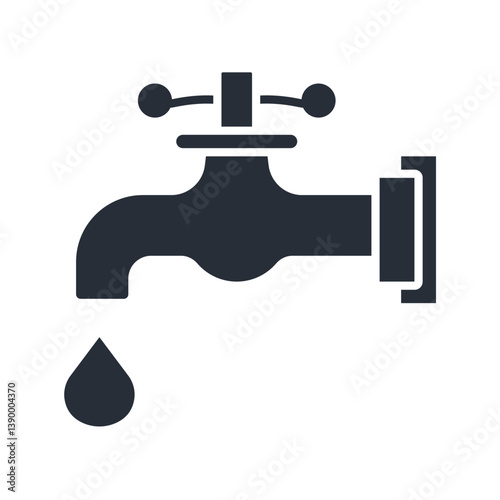 water supply icon collection .design style with background