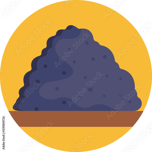 An icon representing powdered black pepper, typically used to season or garnish meals.