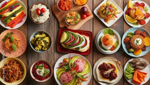 Aromatic Culinary Delights: Diverse Dishes for a Healthy Meal photo