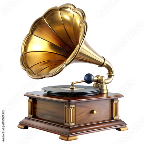 Antique Gramophone: Vintage Music Player