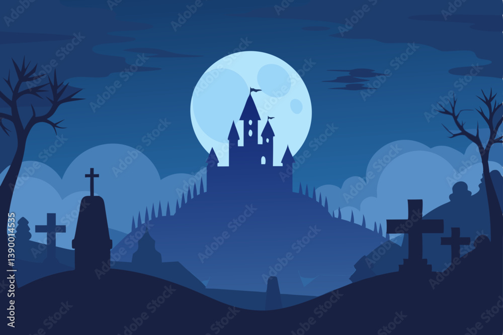 Fototapeta premium spooky halloween background