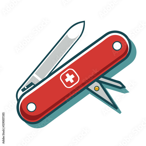 a Swiss Army knife no background vector file.