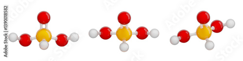 Tableau sur toile Molecule of Phosphorous Acid