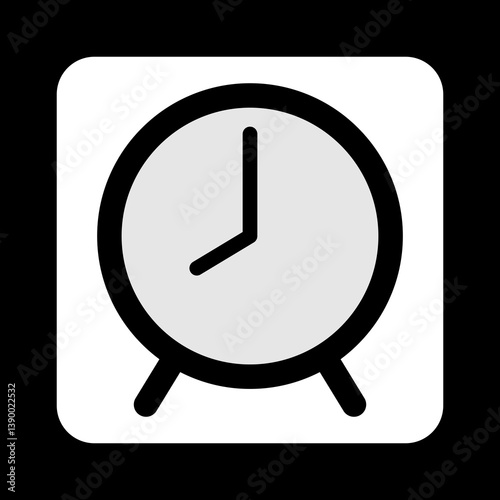 Clock vector icon isolated background