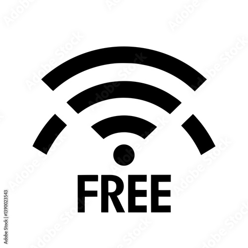 Free Wifi Wireless Network Access Point Icon Black Silhouette Symbol