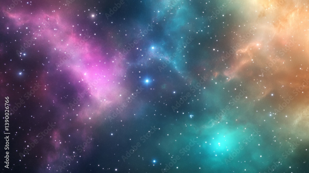 Vivid abstract nebula with swirling galaxies and glowing stars, merging cosmic colors into a dreamy sci-fi space art composition Vivid abstract nebula with swirling galaxies and glowing stars, merging cosmic colors into a dreamy sci-fi space art composition