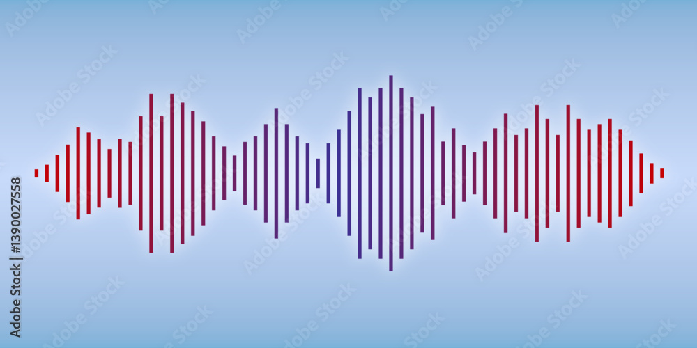 forma de onda como gráfico para grabaciones de audio, sonido, música o voz como archivo vectorial en formato svg