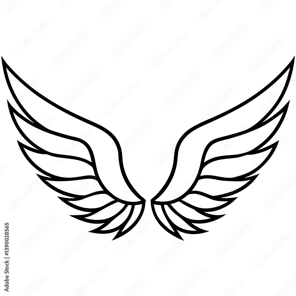 Fototapeta premium bird wings vector