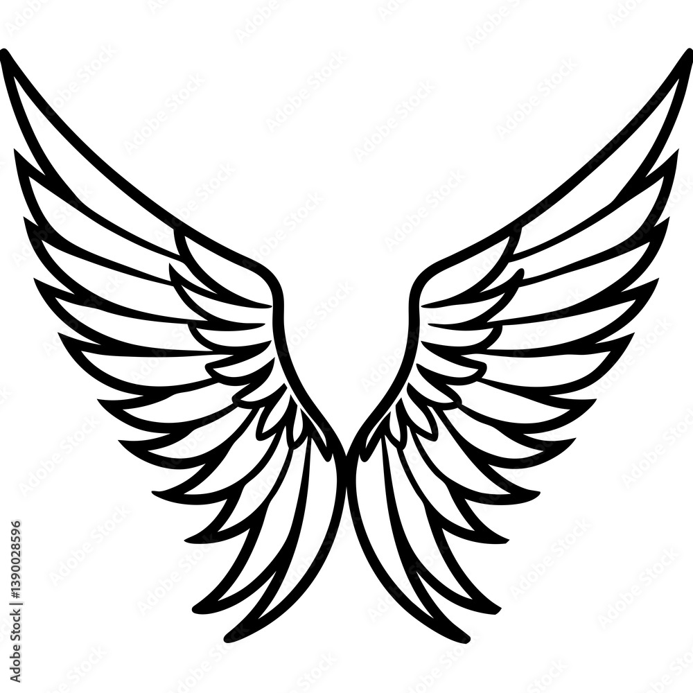 Fototapeta premium bird wings vector