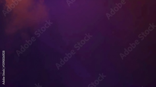 A dark moody abstract background image with purple and orange hues