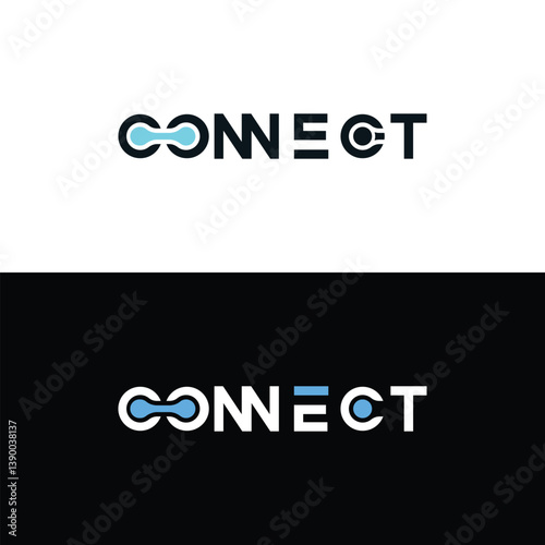 Abstract Initial Letter C and O Linked Logo. Blue Gradient Circular Rounded Infinity Style with Connected Dots. Usable for Business and Technology Logos. Flat Vector Logo Design Template Element.