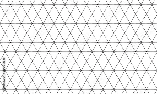 六角形を三等分にした三角形が並ぶアンティーク風の網目の線