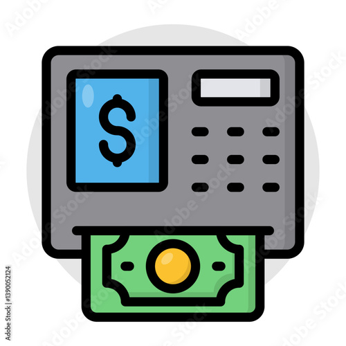 Perfect design icon of cash withdrawal