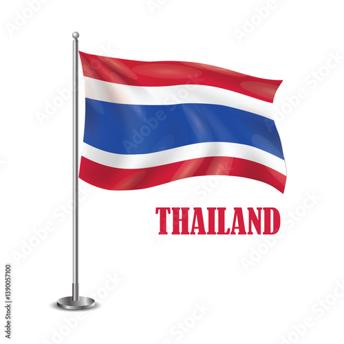 Free Download Thailand Flag Waving - GFXLoad