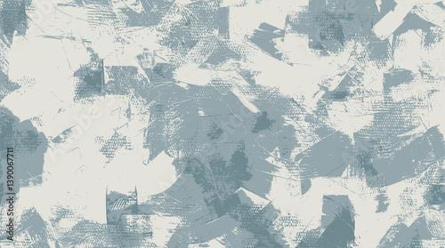 Calm ackground art, muted vector patterns, textured brush strokes on canvas, creating a serene composition inspired by minimalism and balance