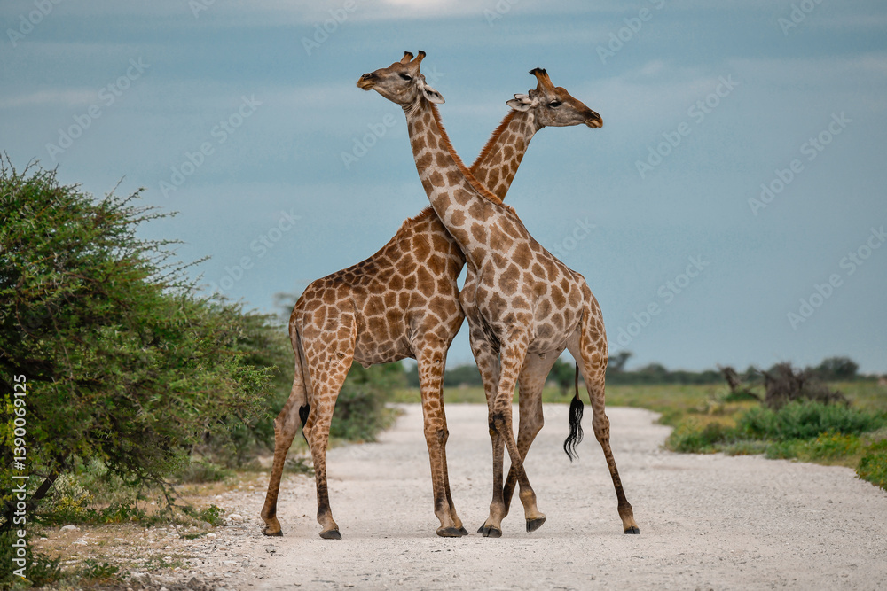 Obraz premium wild giraffe in savanna , Africa