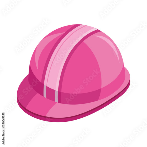 Construction helmet different color vector art illustration