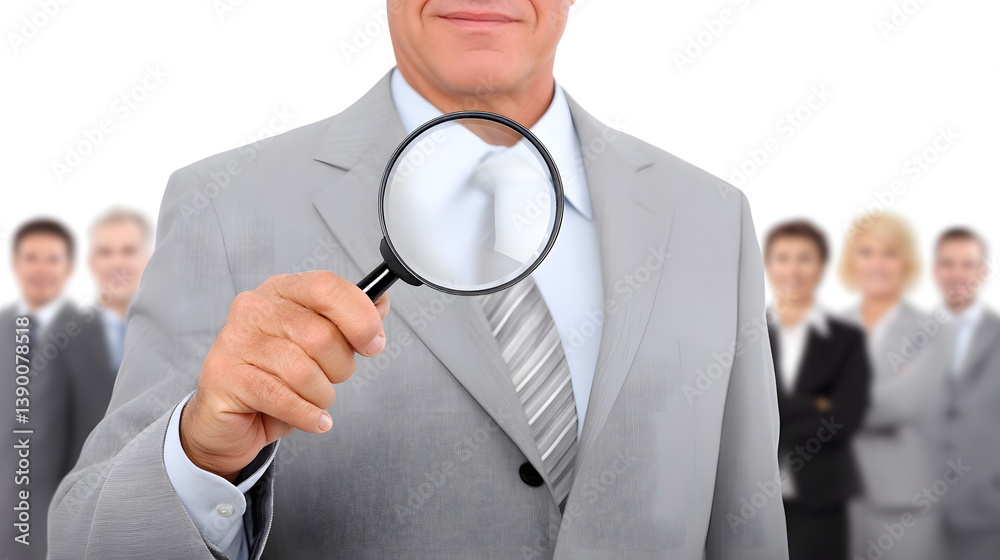 A magnifying glass focused on the silhouettes of business people, symbolizing focus, analysis, and strategic decision-making in the business world.
A magnifying glass focused on the silhouettes of business people, symbolizing focus, analysis, and strategic decision-making in the business world.