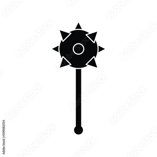 Mace icon vector weapon sign