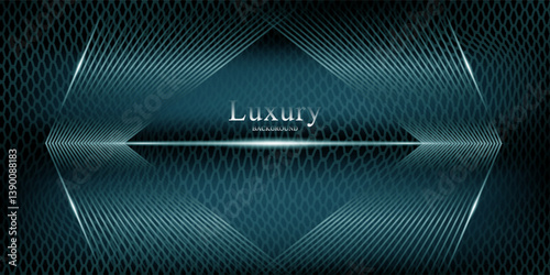 Luxury Elegant Super Car Automobile Urban Design Background. Premium Black Silver Metallic Shine lines Effect Display showroom in store.