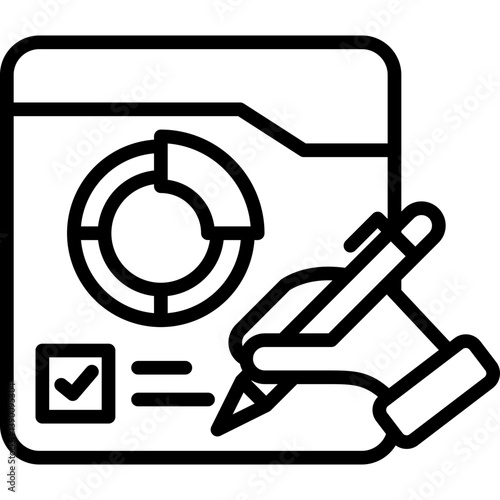 Content Management line icon