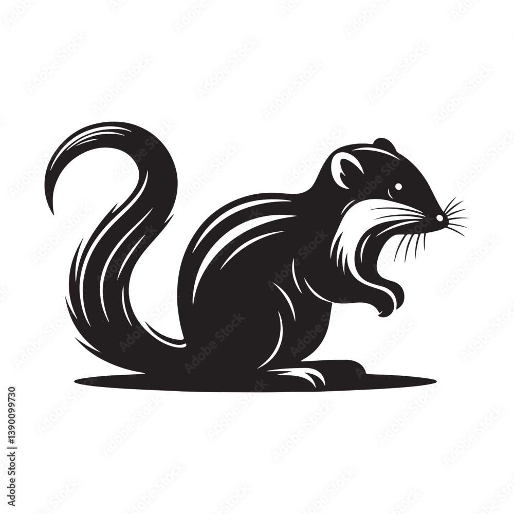Shrew Silhouette - Minimalist Shrew Vector - Illustration of Shrew . Shrew Silhouette - Minimalist Shrew Vector - Illustration of Shrew .