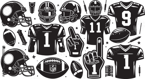 f American football helmet illustrations