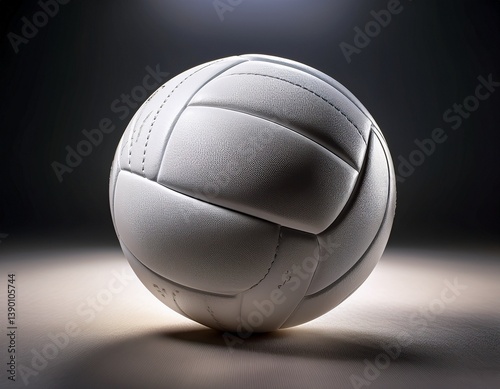 volleyball on black background