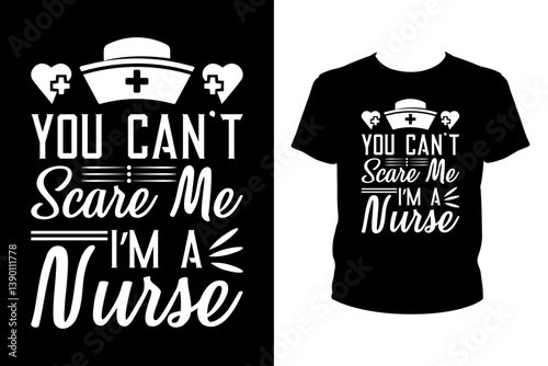 You can't scare me I'm a nurse - Art files for Cricut and Silhouette. You can edit them with Adobe Illustrator.