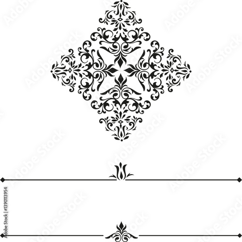 Elements of traditional Thai ornament pattern