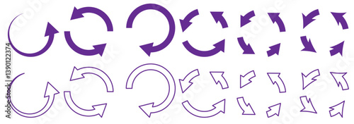 Refresh icon vector. Green recycle vector icon symbol. Repeat and reload icons set and arrow rotation circle. Sync icon symbol convert button sign