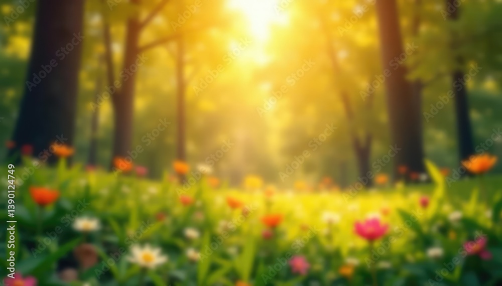 Fototapeta premium Abstract blurred nature scene, perfect for design overlays, purple, serene