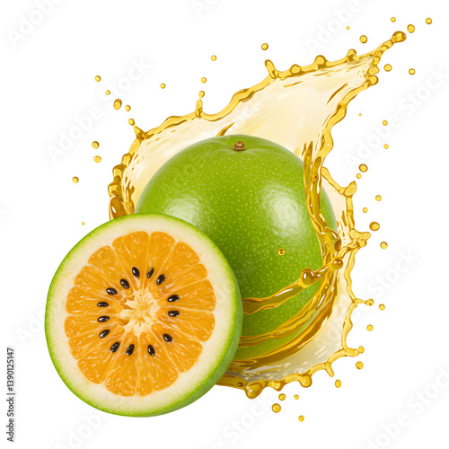 Fresh Maracuja with Splash Effect1