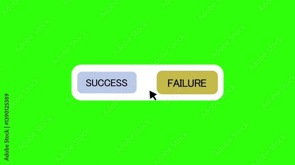 A digital cursor hovers over a button on a Green background animation A digital cursor hovers over a button on a Green background animation