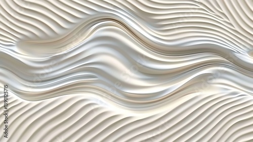 Abstract representation of smooth wavy lines with subtle lighting and textures