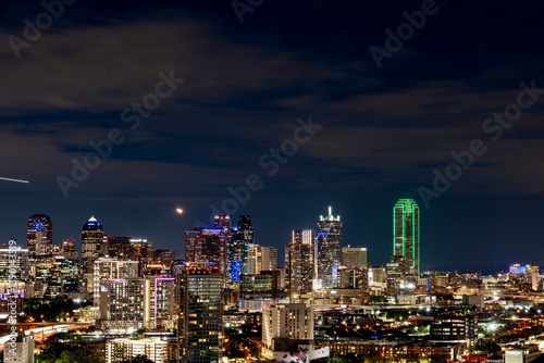 Obraz na płótnie Downtown Dallas, TX at Night w salonie
