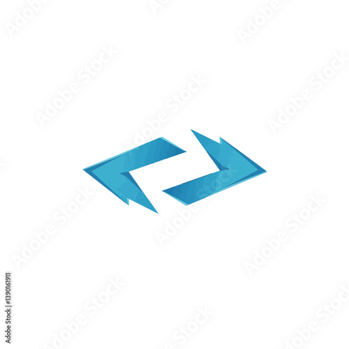 Free Download Abstract Blue Arrows Logo - GFXLoad